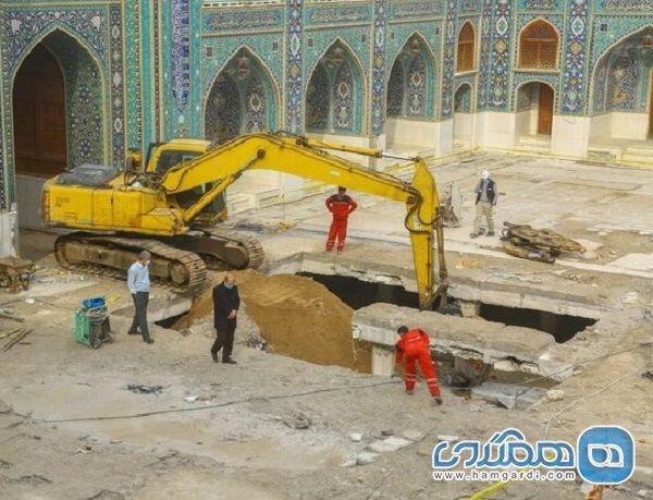 ساخت صحن امام محمد باقر در کاظمین از سر گرفته شد