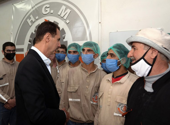 بشار اسد: در شرایط جنگ، کار و تولید دفاع از میهن است