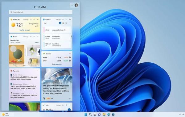 مایکروسافت توسعه ویجت برای ویندوز 11 را امکان پذیر می نماید
